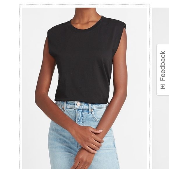 Express Tops - *SALE* NWT Express Padded Shoulder Cap Sleeve Tank Size M